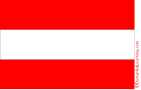 The flag of croatia has three horizontal stripes, red, white, and blue, top to bottom. Flag Of Austria Enchantedlearning Com