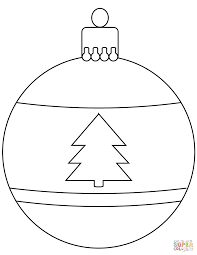 Christmas Bauble Ornament Coloring Page From Christmas Decoration C Printable Christmas Ornaments Christmas Ornament Coloring Page Christmas Tree Coloring Page