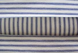 Did You Know That Old Fashioned Striped Mattress Ticking Was One Of The Inspirations For Our Upholstered Underpinni Mattress Ticking Blue And White Bed Pillows