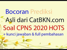 Soal Cpns 2020 Hots Dan Kunci Jawaban Full Pembahasan Dan Bocoran Prediksi Youtube