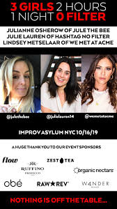 Hashtag No Filter Episode 56 Nyc Live Show Julie Lauren Become a patron of we met at acme today: hashtag no filter episode 56 nyc