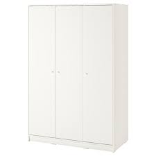 For those who really love organizing each item, big or small, and still have a nice overview. Kleppstad White Wardrobe With 3 Doors 117x176 Cm Ikea
