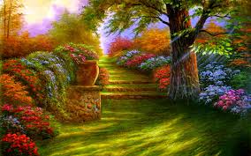 Garden Stairs Desktop Background Images Summer Desktop Backgrounds Background Images