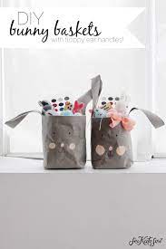 How do you spend easter weekend? Kraft Tex Easter Bunny Baskets Diy See Kate Sew