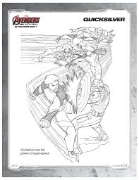 Printable games for boys and girls. Marvels Avengers Quicksilver Printable Coloring Page Mama Likes This