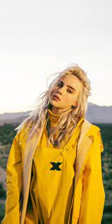 Amazing Wallpaper Celebrity Yellow Jacket Billie Eilish 10802160 Wallpaper Billie Elish Billie Billie Eilish