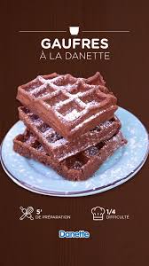 Gaufres A La Danette Gaufres Recette Dessert Facile Recette Gaufre