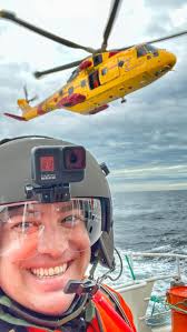 Helicopter rescue exercise., (Some days this job is very fun.), Thank you  to @camera_dominic and Meagan Duncan for the bonus camera angles from the  boat., @coastguardcan @rcnatlantic @rcaf2024arc