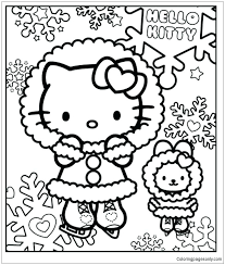 You can download, favorites, color online and print these hello kitty 35 coloring page for free. Hello Kitty In The Winter Coloring Pages Cartoons Coloring Pages Coloring Pages For Kids And Adults