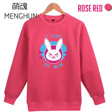 us 24 69 5 off lovely new designed game fans lady hoodies cute cartoon dva printing i play to win hoodies girls costume winter hoodies ac511 in