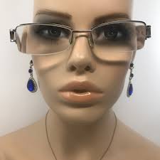 Vintage Specsavers Honor Anteojos Gafas Marcos Plata Rectangular Anteojos  Marco Retro