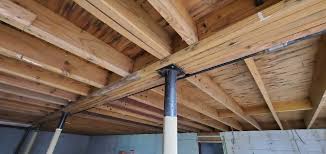 Laying out the ceiling joist for a hip roof rafter framing system can be mind boggling, especially if you're planning on lapping ceiling joists and rafters. Double Layer Of 5 8 On 2x8 Basement Joists Spanning 11 5 Diy Home Improvement Forum