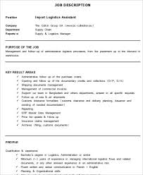 Logistics coordinators oversee the movement of a chronological resume format is recommended for logistic coordinators. Import Logistics Coordinator Resume