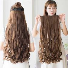 And the majority of women over 40 dye their hair, so you can imagine the type of pushback women get when they decide to go gray with long hair. Long Curly Fake Hair Women Girls Hair Style Wake Curls Hair False Hair Wig Velcro Curly Horsetail Buy At A Low Prices On Joom E Commerce Platform