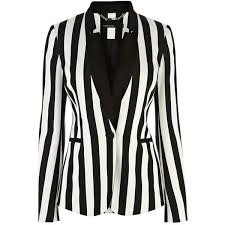 Black And White Striped Suit Womens Karen Millen Graphic Stripe Blazer Striped Blazer Fashion Stripe Outfits