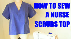Looking for free cross stitch patterns? How To Sew Nurses Scrubs Top For The Love Of Scrubs Youtube