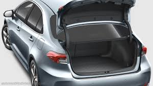 Learn more about price, engine type, mpg, and complete safety and warranty information. Toyota Corolla Sedan Dimensions And Boot Space Hybrid