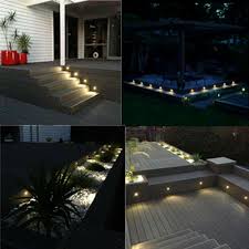 10x Low Voltage Copper Led Deck Step Stair Fence Light Landscape Yard Lighting Ebay