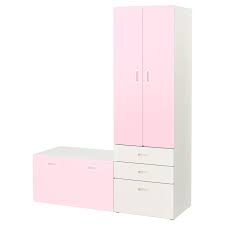 Stuva Fritids Schrank Mit Banktruhe Weiss Hellrosa Ikea Osterreich In 2020 Ikea Lagerung Banktruhe Und Truhe