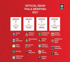 Hasil persebaya vs persela indosiar live streaming piala menpora 2021, madura united terancam skor persebaya vs persela tentunya akan menjadi kunci penting dalam memastikan dua tim terakhir yang akan mendapatkan tempat di jadwal delapan besar piala menpora 2021 nanti. Dibagi 4 Grup Ini Jadwal Piala Menpora 2021
