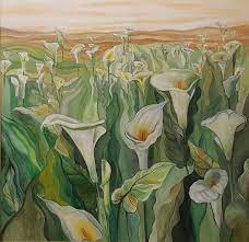 calla lily field 海竽田2016 floral painting painting art