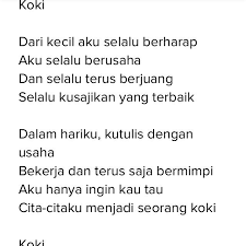 Puisi Cita Cita Menjadi Koki Brainly Co Id