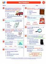 Word search maker word scramble worksheets generator noun chart worksheet word scramble worksheets word search worksheets ; Text Features 5th Grade Ela Texas Essential Knowledge And Skills Teks