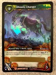 Where do you get ghostly charger in wow? Ghostly Charger Loot Card World Of Warcraft Ghastly Skull Mount Wow Tcg Spectral World Of Warcraft Warcraft Warcraft 1