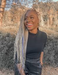 Black And Light Brown Knotless Braids Blonde Braids Dark Skin Blonde Hair Blonde Braids Grow Natural Black Hair