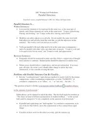 Writers use parallel structure to add clarity to their writing, make it easier to understand and show that their writing is structurally and grammatically correct. Parallel Structure Worksheet Adverb Phrase