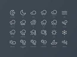 Free Weather Widget Icons Free Design Resources Weather Icons Widget Icon Icon Set
