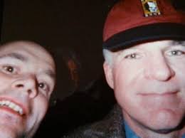 tbt From the HBO Comedy Arts Festival in Aspen, Colorado 1997…. Not a bad  Q&A panel. From left to right, Dennis Miller, George Carlin, Jon Stewart,  Sinbad, Steve Martin, Lorne Michaels, Chevy