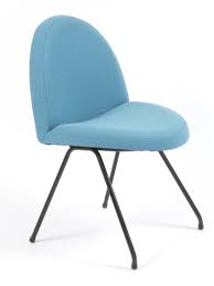 Steiner 34.6'' wide tufted swivel lounge chair and ottoman. Galerie Alexandre Guillemain Artefact Design Joseph Andre Motte 6 Tongue Chairs Model 770 Produced By Steiner Near 1954 France