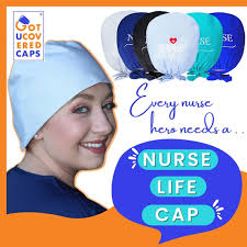 Nurse Life Embroidered Surgical Scrub Cap