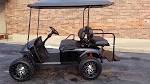 Black golf carts