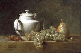 Jean Baptiste Simeon Chardin 1699 1779 Nature Morte Avec Theiere Raisins Noix Et Poire Musee Du Lou Nature Morte Comment Peindre Peinture De Nature Morte
