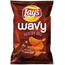 And what about the baked scoops? Lays Chips Wavy Hickory Bbq