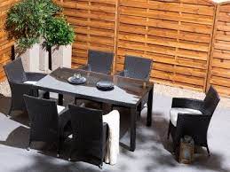 wicker tuinmeubel tafel 6 stoelen eettafel tuintafel 160cm italy tafel 6 stoelen meubel ideeen moderne meubels