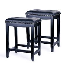 Shop wayfair for all the best saddle seat bar stools & counter stools. Leopard Padded 24 Saddle Stools Set Of 2 24 Height Black Leg With Black Cushion Buy Online In Angola At Angola Desertcart Com Productid 105867857