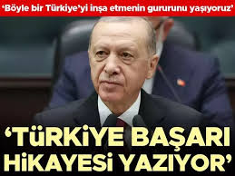 Böyle bir Türkiye'yi inşa etmenin gururunu yaşıyoruz' Cumhurbaşkanı  Erdoğan: Türkiye başarı hikayesi yazıyor  https://www.hurriyet.com.tr/gundem/cumhurbaskani-erdogandan-onemli-aciklamalar-42405354