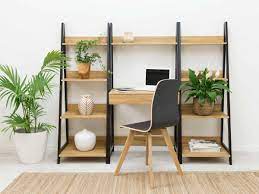This desk features a spacious drawer and top shelf for extra storage. Mocka Urban Ladder Shelf Desk Create The Ultimate Workspace With Plenty Of Storage Competitively Priced And Sty Black Desk Furniture Home Office Furniture