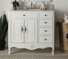 Half part of wall is covered with victorian ochre tiles. 38 Benton Collection Daleville Antique White Shabby Chic Bathroom Vanity Hf 837aw Bs Walmart Com Walmart Com