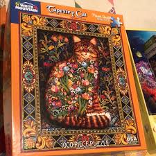 You will earn points on this purchase. Games 100 Piece Tapestry Cat Puzzle Poshmark