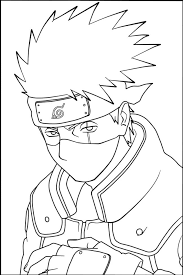 Kakashi Hatake Coloring Page 43 Best Images Free Printable