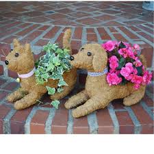 Check spelling or type a new query. Rocky The Coco Fiber Lying Down Dog Topiary Planter Garden Companions Kinsman Garden Company