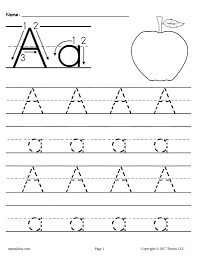 Create a full maker space for all of your alphabet activities! 26 Alphabet Letter Tracing Worksheets Uppercase And Lowercase Supplyme