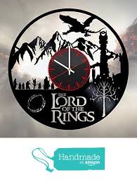 The Lord Of The Rings Handmade Vinyl Record Wall Clock Get Unique Bedroom Wall Clock Art Clock Handmade Ring