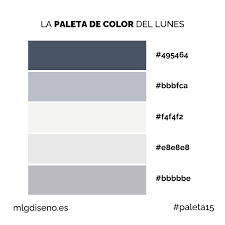 Mlg Diseno Todo Al Gris Paleta Muy Fria Con Tonos Grises Que Juegan En La Gama Mas Azulada Pero Que Ofrecen Una Paleta Muy Elegante Os Gusta La Paleta De Hoy