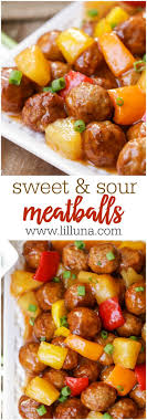 Easy Sweet And Sour Meatballs Recipe Lil Luna Recipe Sweet And Sour Meatballs Sweet N Sour Meatball Recipe Recipes