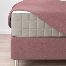 Dunvik Divan Bed Hovag Firm Tuddal Gunnared Light Brown Pink Ikea